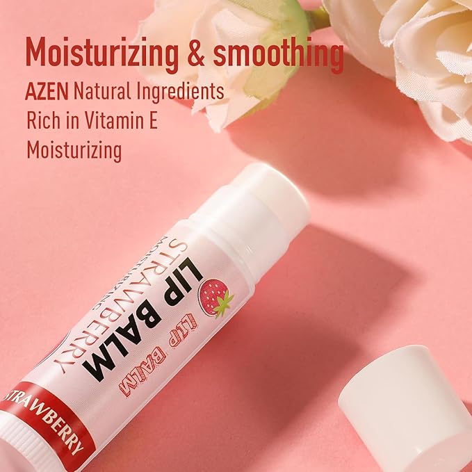 AZEN 50 Pack Lip Balm Bulk, Moisturizing Lip Balms - Image 5