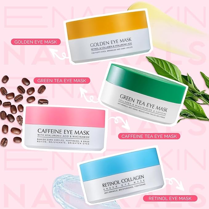 Under Eye Patches for Puffiness and Dark Circles: Caffeine Gel Masks for - Image 9