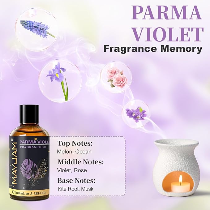 MAYJAM 100ML/3.38FL.OZ Parma Violet Fragrance Oils - Image 4
