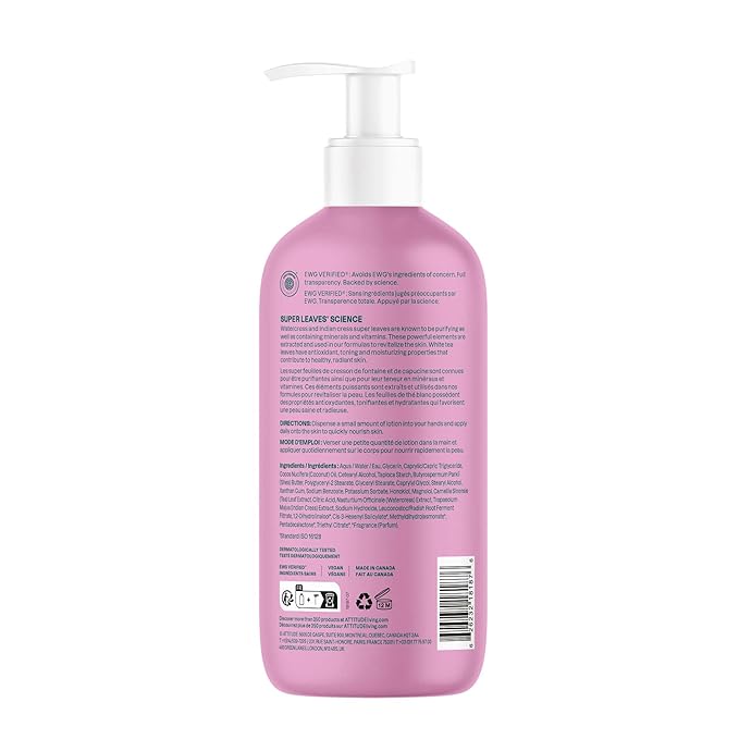 ATTITUDE Body Lotion, EWG Verified Moisturizer, Vegan Skin Care Products - Image 9