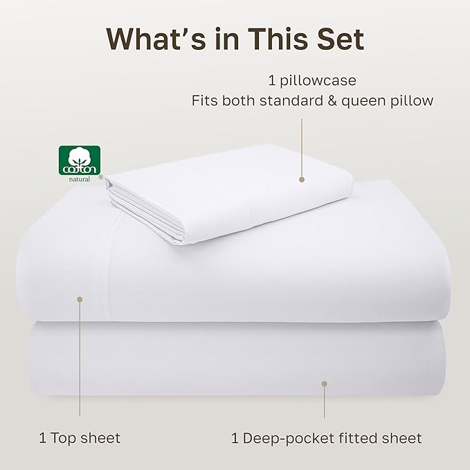 California Design Den Deep Pocket Twin Sheets Set - Image 4