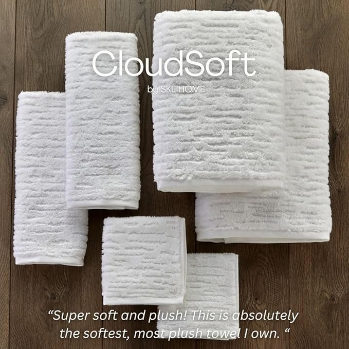 SKL Home CloudSoft Cotton Luxury 2-Piece Hand Towel Set - Image 5