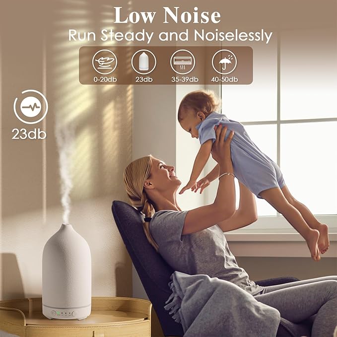 Diffuserlove Ceramic Essential Oil Diffuser 160ML Aromatherapy Diffuser - Image 5