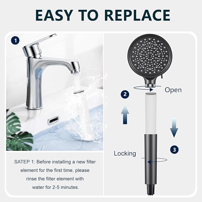 Water Fiter for Shower Head Filter, Compatible - Image 4