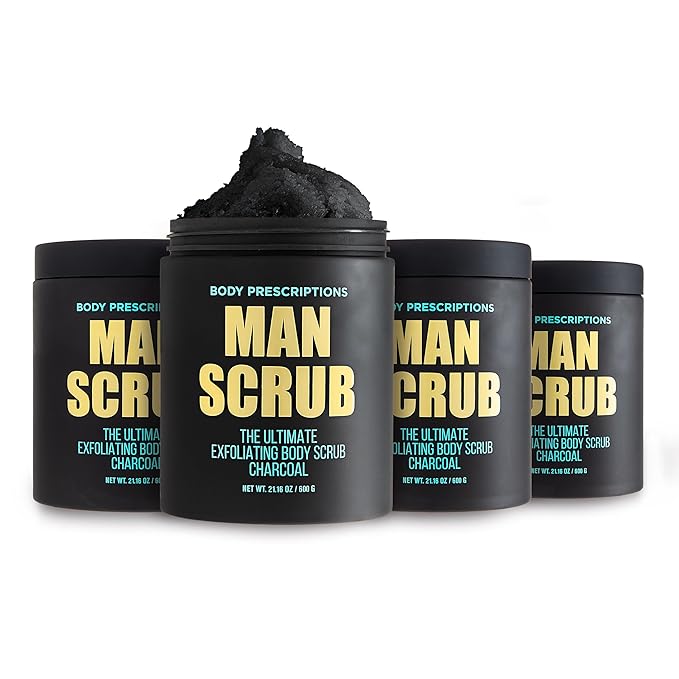Body Prescriptions Men’s Exfoliating Body Scrub – Ultimate Skin Cleansing Wash by BodyPrescription