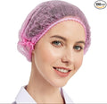 ProtectX 100-Pack Pink Disposable Hair Nets, Elastic Head Cover, Bouffant Caps by ProtectX