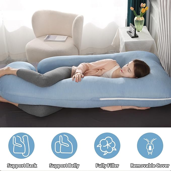 BATTOP Pregnancy Pillow for Sleeping, Maternity Pillow - Image 8