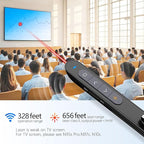 Norwii Bluetooth Presentation Clicker for PowerPoint, Wireless Presenter, Presentation Remote with Pointer, Slide Clicker with 328ft Long Range for Teacher and Presenter, macOS Applicable