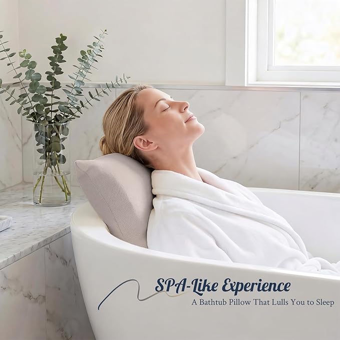 Luxury Bathtub Pillow, Gift for Christmas Birthday Mother's Day, Skin-Friendly - Image 6