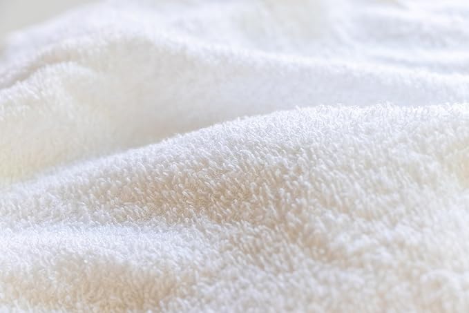 CH White Bath Towels Bulk Pack of 12 – Pure Cotton Lightweight & Absorbent - Image 5