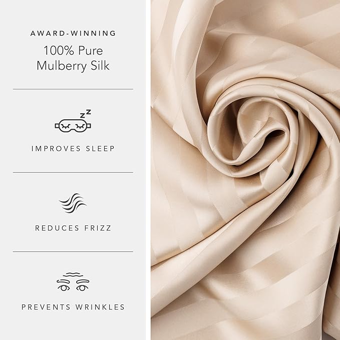Fishers Finery 30mm 100% Pure Mulberry Silk Pillowcase 2 Pack, Quality Tested - Image 5
