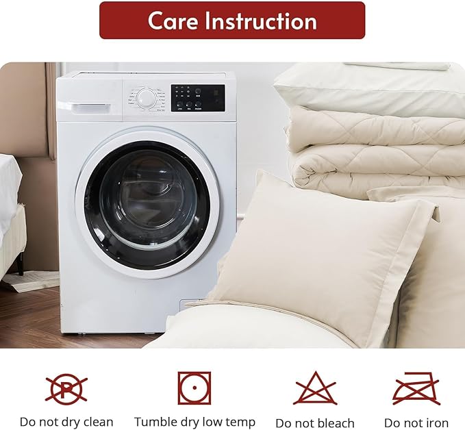 MUXHOMO 5 Pieces Twin Comforter Set, Reversible Bed in a Bag Twin Size - Image 9