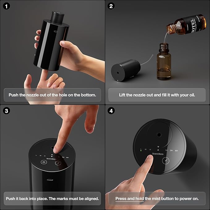 Waterless Essential Oil Diffuser, Battery Operated Aromatherapy Diffuser - Image 5