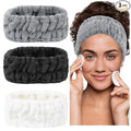 LAPOHI 3 Pack Modern Microfiber Facial Headbands by LAPOHI