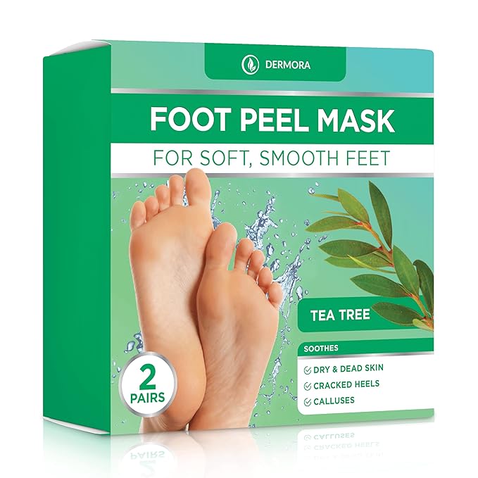 DERMORA Foot Peel Mask | Skin Exfoliating Foot Masks by DERMORA