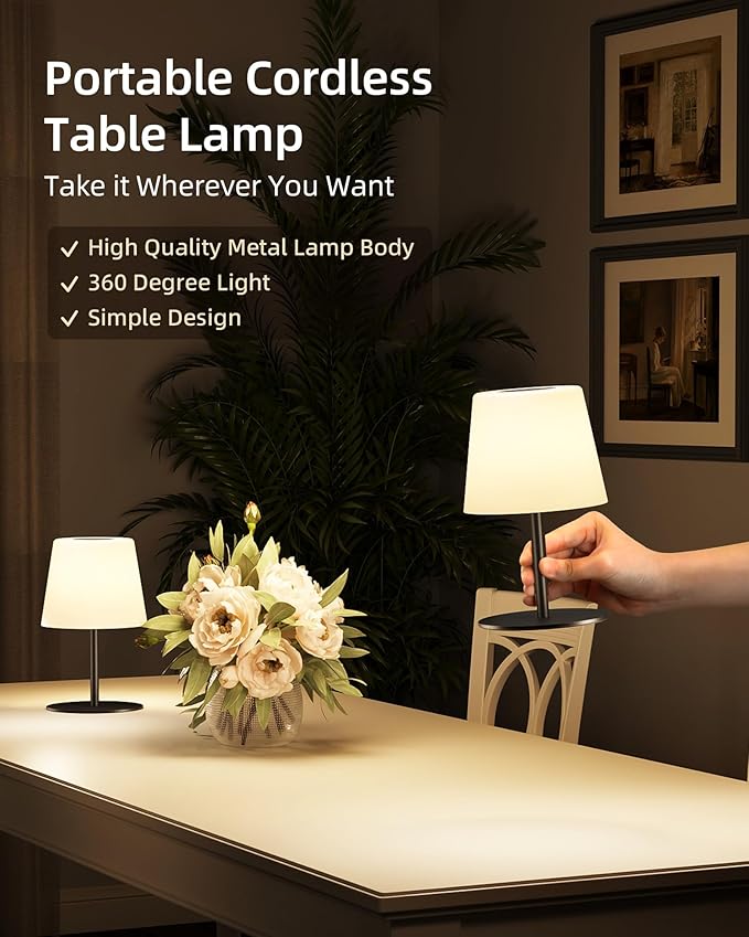 EZVALO Spa-Like Shower Lamp – IP65 Waterproof Bathroom Lamp, Rechargeable - Image 4