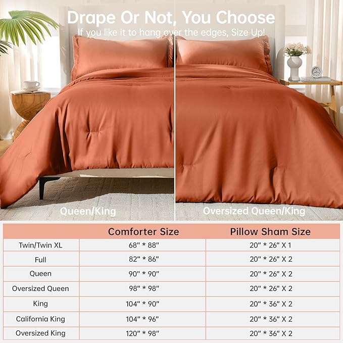 MUXHOMO Full Comforter Sets, All Season Ultra Soft Down Alternative Bedding - Image 8