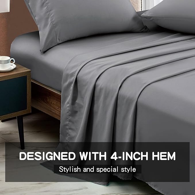 FreshCulture Queen Flat Sheets Only 2 Pack - Image 2