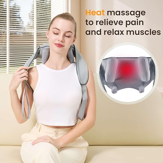 4D Wireless Deep Tissue Kneading Neck Massager - Image 4