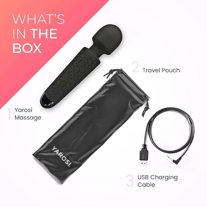 Yarosi Micro Personal Massage Wand Smallest Strongest Handheld Cordless Massager - Image 4