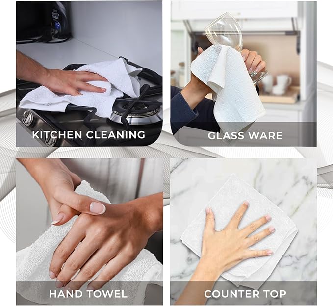 Avalon Towels Cotton Washcloths – Size 12x12 Inches, 100% Ring Spun Cotton - Image 7