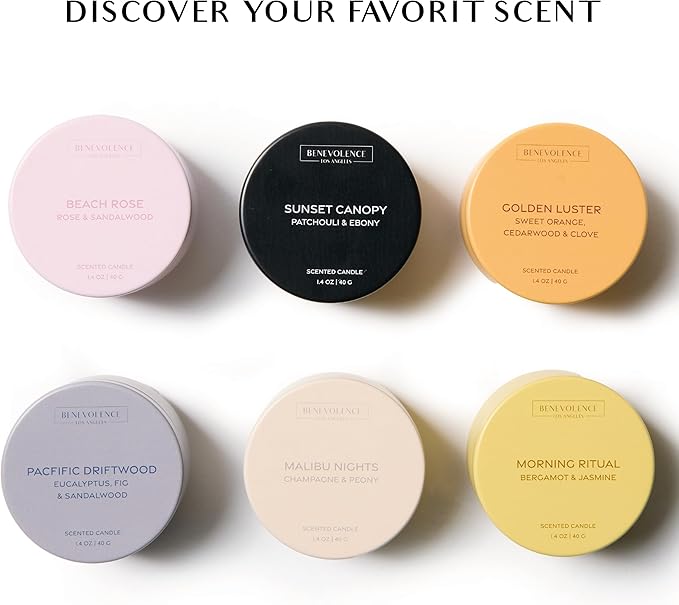 Benevolence LA Candle Gift Set – 6 Soy Scented Candles | Aromatherapy Candles - Image 2