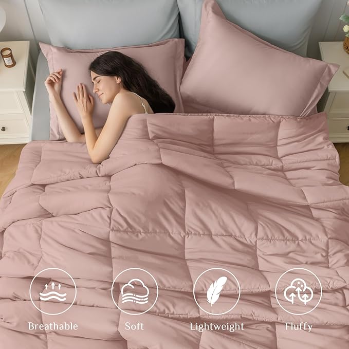 JOLLYVOGUE California King Comforter Set, Ultra-Soft Bed in a Bag Cal King Size - Image 2