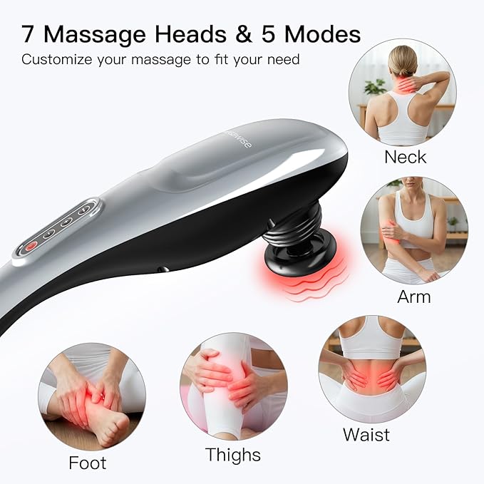 MEGAWISE Handheld Back Massager | Deep Tissue Percussion Massage - Image 3