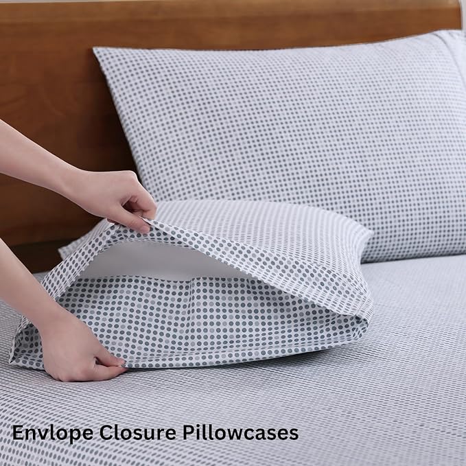 LANE LINEN 100% Organic Cotton Twin Sheets Set - Image 5