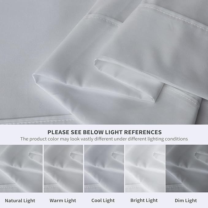 Maple&Stone King Flat Sheet 6 Pack, Premium Soft & Breathable, Brushed - Image 4