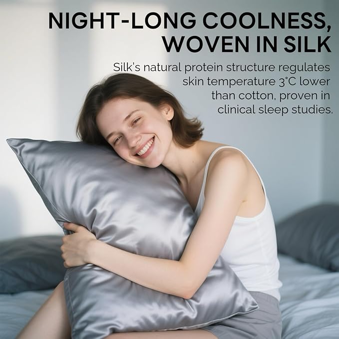 Ravmix Silk Pillowcases 2 Pack for Hair and Skin - Image 4