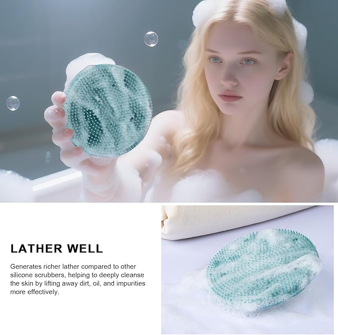 INNERNEED Food Grade Silicone Body Scrubber Gentle Exfoliating Brush - Image 4