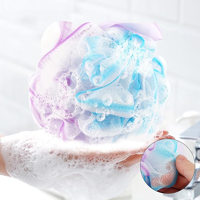 Chuya Bath Loofahs Sponges 80g XL Size, 4 Pack Shower Sponge Exfoliating - Image 5