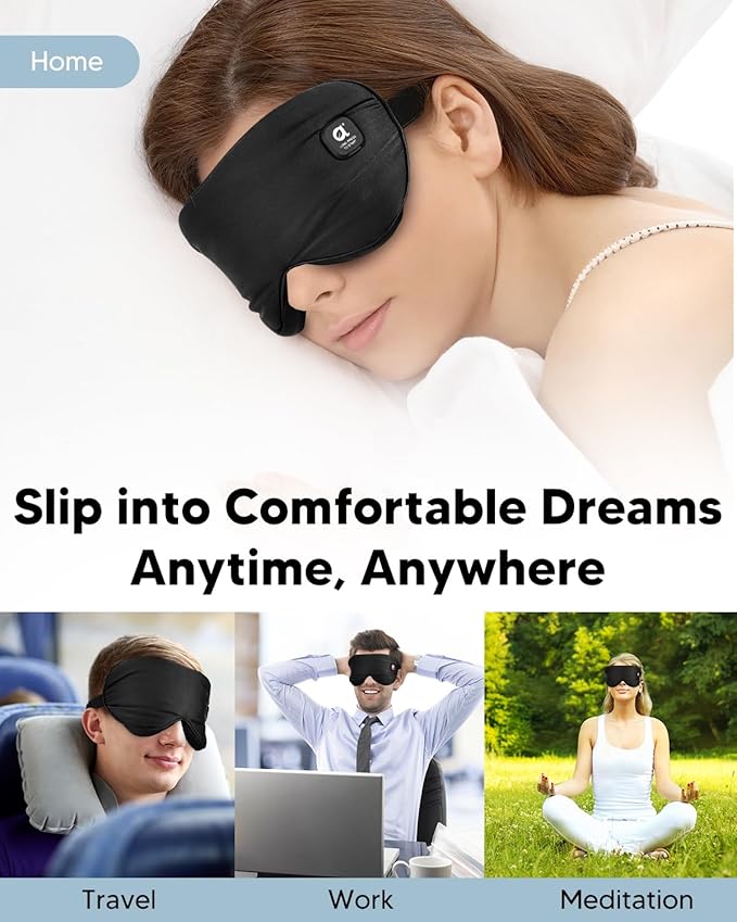arboleaf Heated Eye Mask for Dry Eyes, Cordless Rechargeable Warm Eye Compress - Image 6