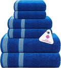 CASA COPENHAGEN Solitaire 6Pcs 100% Egyptian Cotton Large Designer Towels Gift by CASACOPENHAGEN