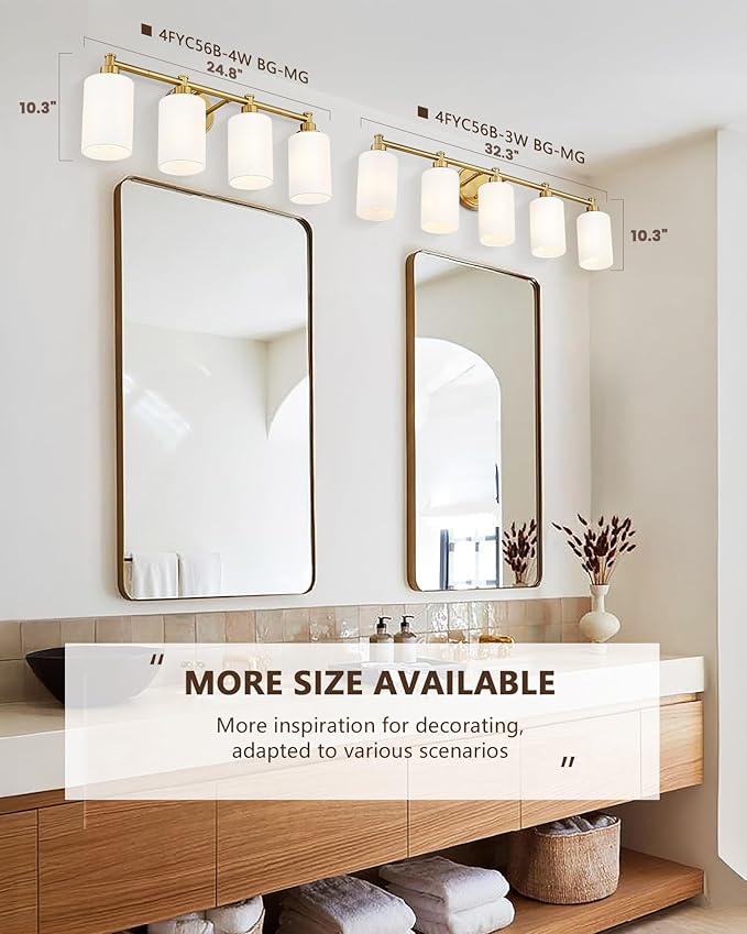 FEMILA 5 Light Bathroom Light Fixture Over Mirror, Bathroom Vanity Light - Image 2