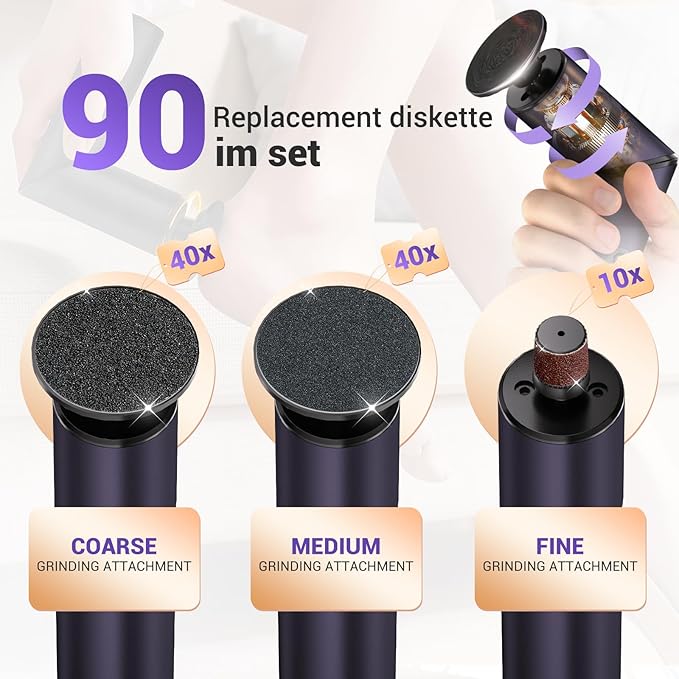 Electric Callus Remover for Feet Replacement Kit - Image 2