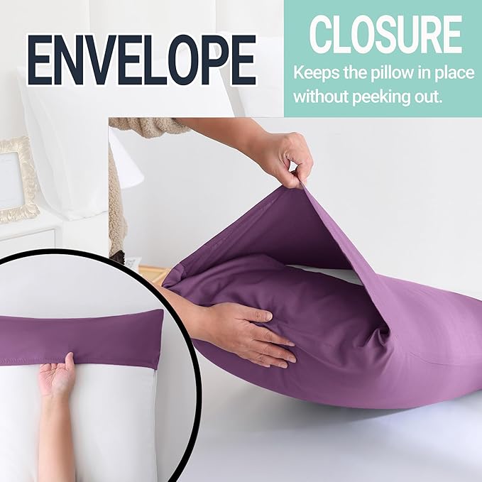 ZPECC Pillow Cases Queen Size Set of 4, 20x30 Envelope Closure Pillowcases - Image 5