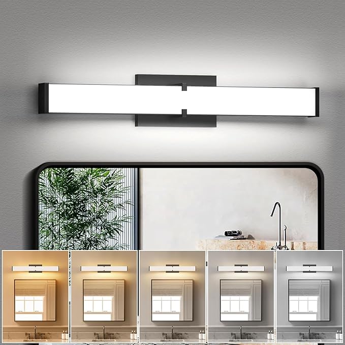 Modern Bathroom Light Fixtures Over Mirror 16 Inch, 20W 2000 Lumen Dimmable by HOPAI