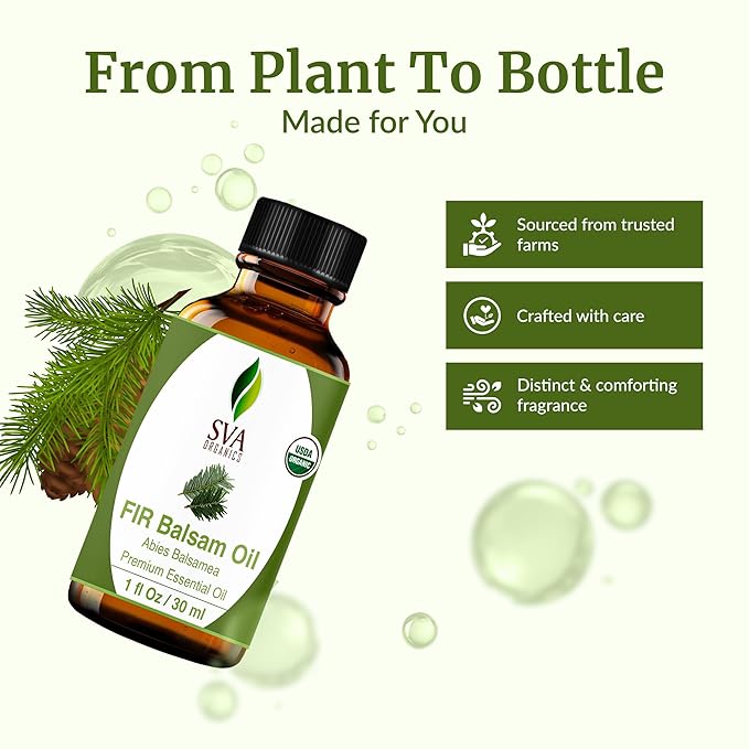 SVA Fir Balsam Essential Oil Organic – 1 Fl Oz – 100% Natural Organic Fir Oil - Image 4