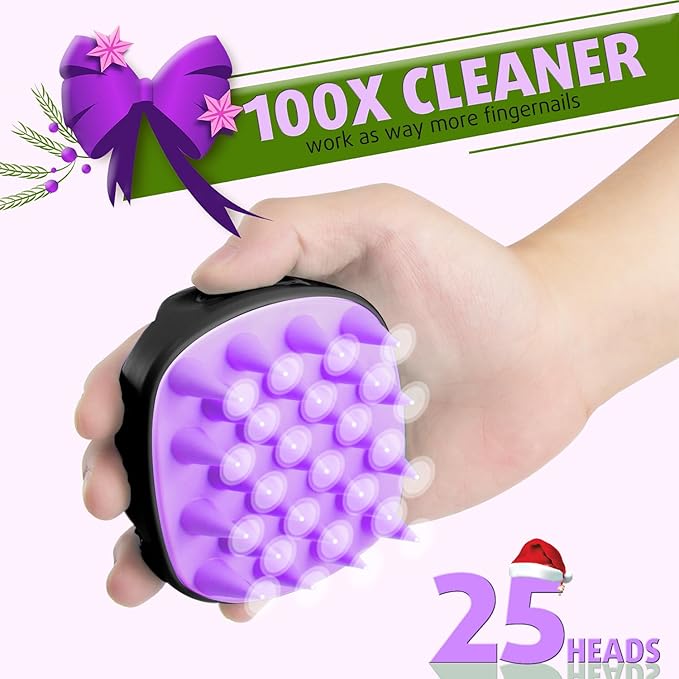 Cbiumpro 2-Pack Scalp Massager Shampoo Brush, Ultra Soft Silicone Scalp - Image 5