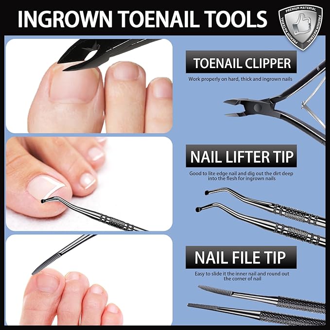 Teenitor Ingrown Toenail Removal Kit, Ingrown Toenail Treatment, Ingrown - Image 3