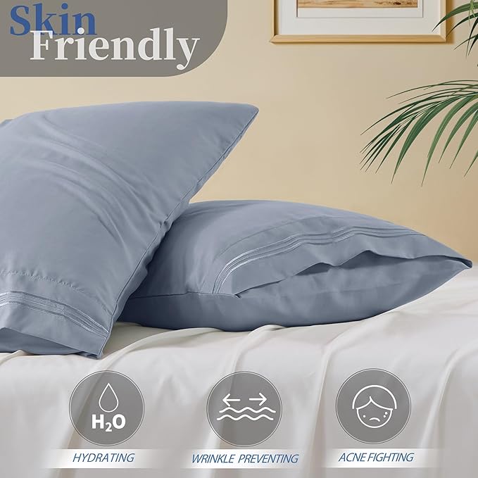 Vonty 2 Pack Standard Pillow Cases - Image 3