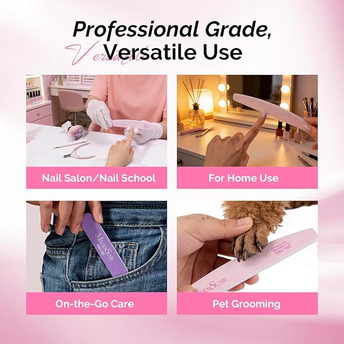 MelodySusie Nail File Kit, Professional Manicure Pedicure Supplies - Image 5