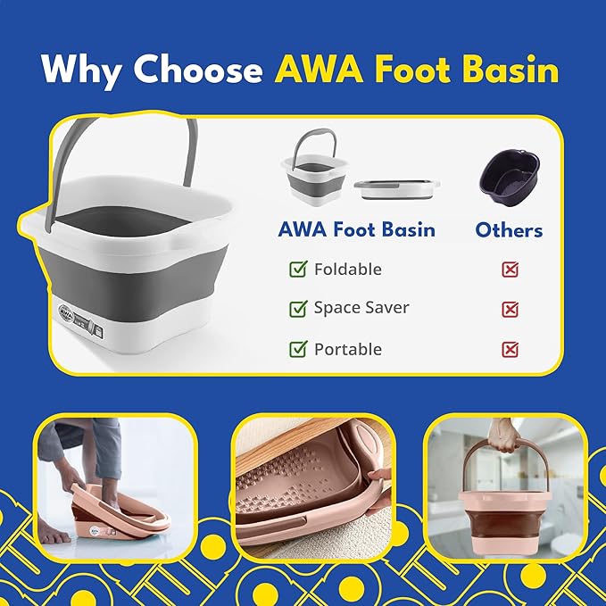 Foot Soaking Tub for Soaking Feet, Collapsible Foot Tub, Foot Bath Soak Tub - Image 5