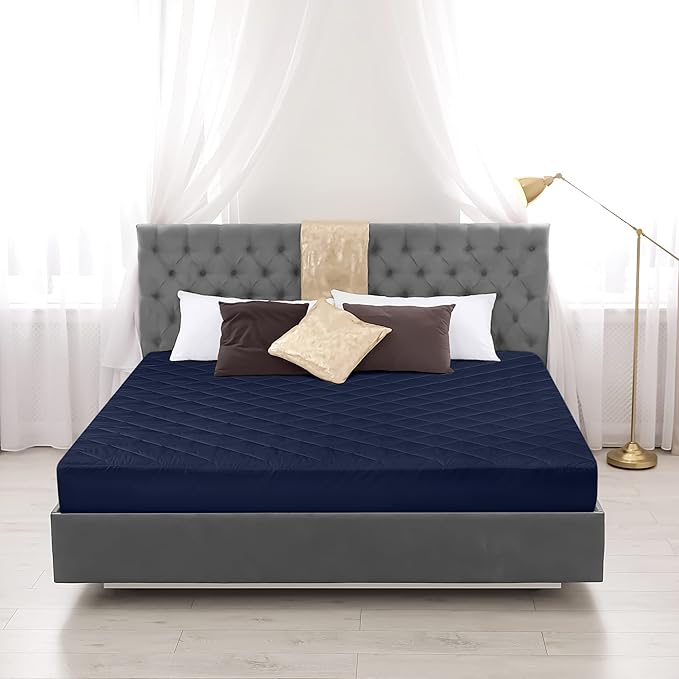 Utopia Bedding Quilted Fitted Mattress Pad, Twin Size, Elastic Fitted Mattress - Image 7