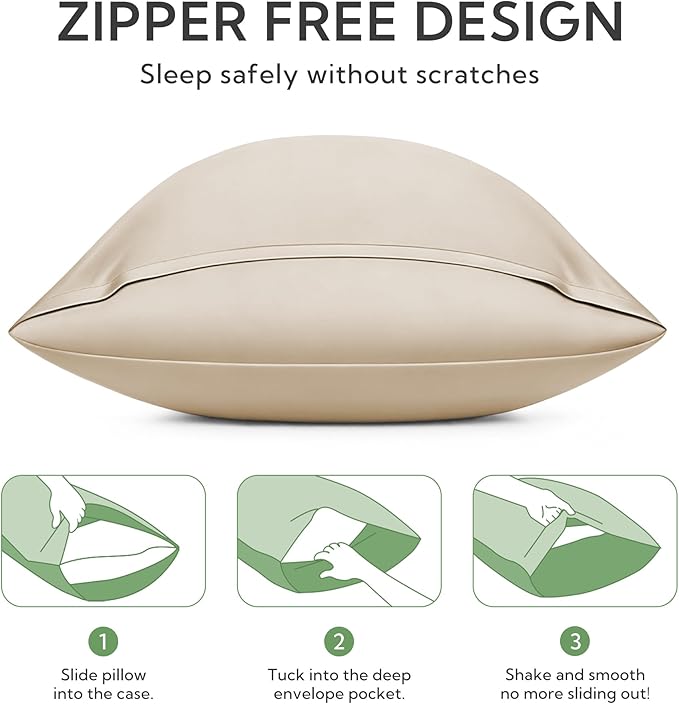 MR&HM Standard Pillow Cases Set of 2, Cooling Pillow Case - Image 6