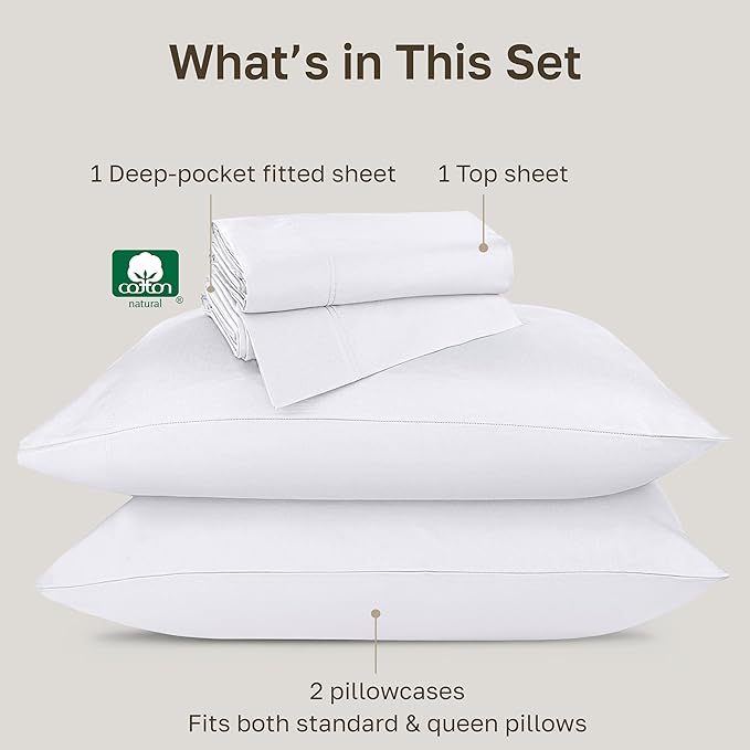 California Design Den Luxury Sheets Full Size Bed Set - Image 4