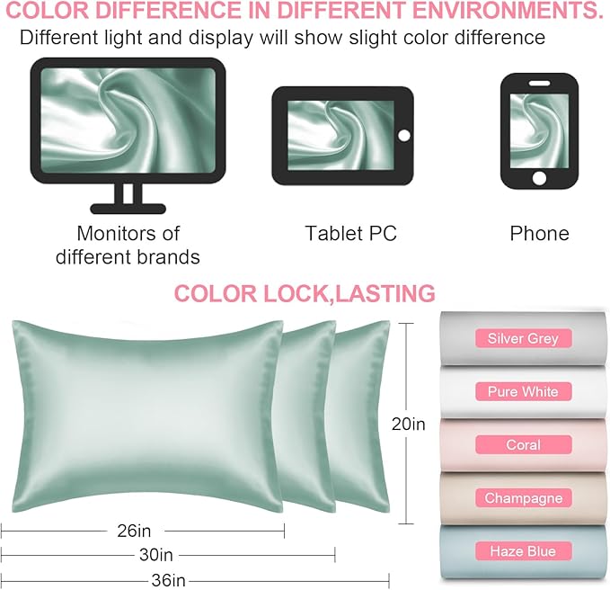 Silk Pillow Cases Standard Size - Image 7
