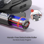 Xlife Mattress Vacuum Cleaner with UV-C Light, 140F° Heating, 550W 16KPA Suction, HEPA Filter for Deep Cleaning Bed, Sofa, Pillow, Baby Crib（Corded）